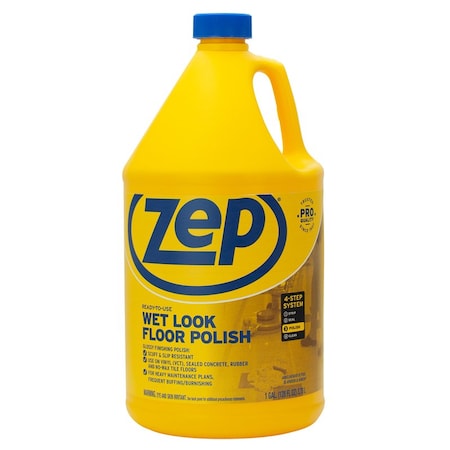 Zep Zep Wet Look Floor Polish Liquid 1 gal ZUWLFF128